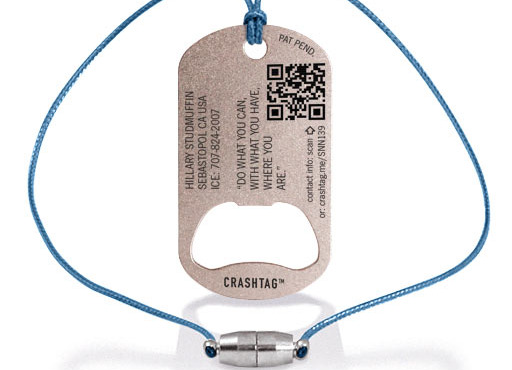 crashtagWithBlueLanyard